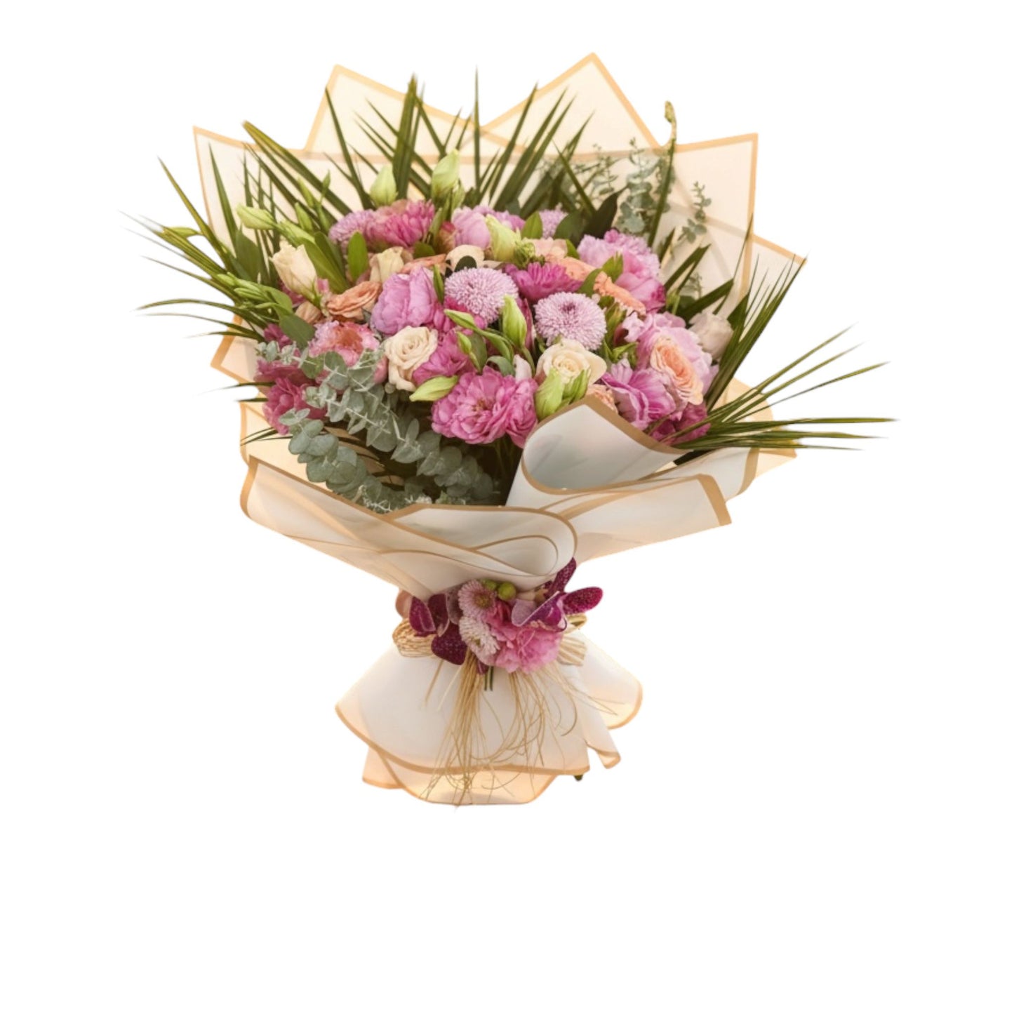 Şükran — Pembe Lisianthus Buketi