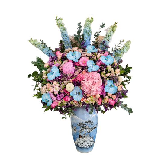 Bulut — Mavi & Pembe Premium Aranjman