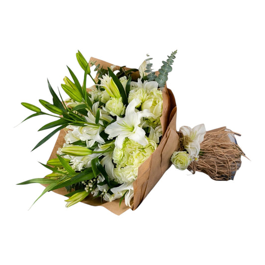 Dingin — Lilyum & Lisianthus Buketi