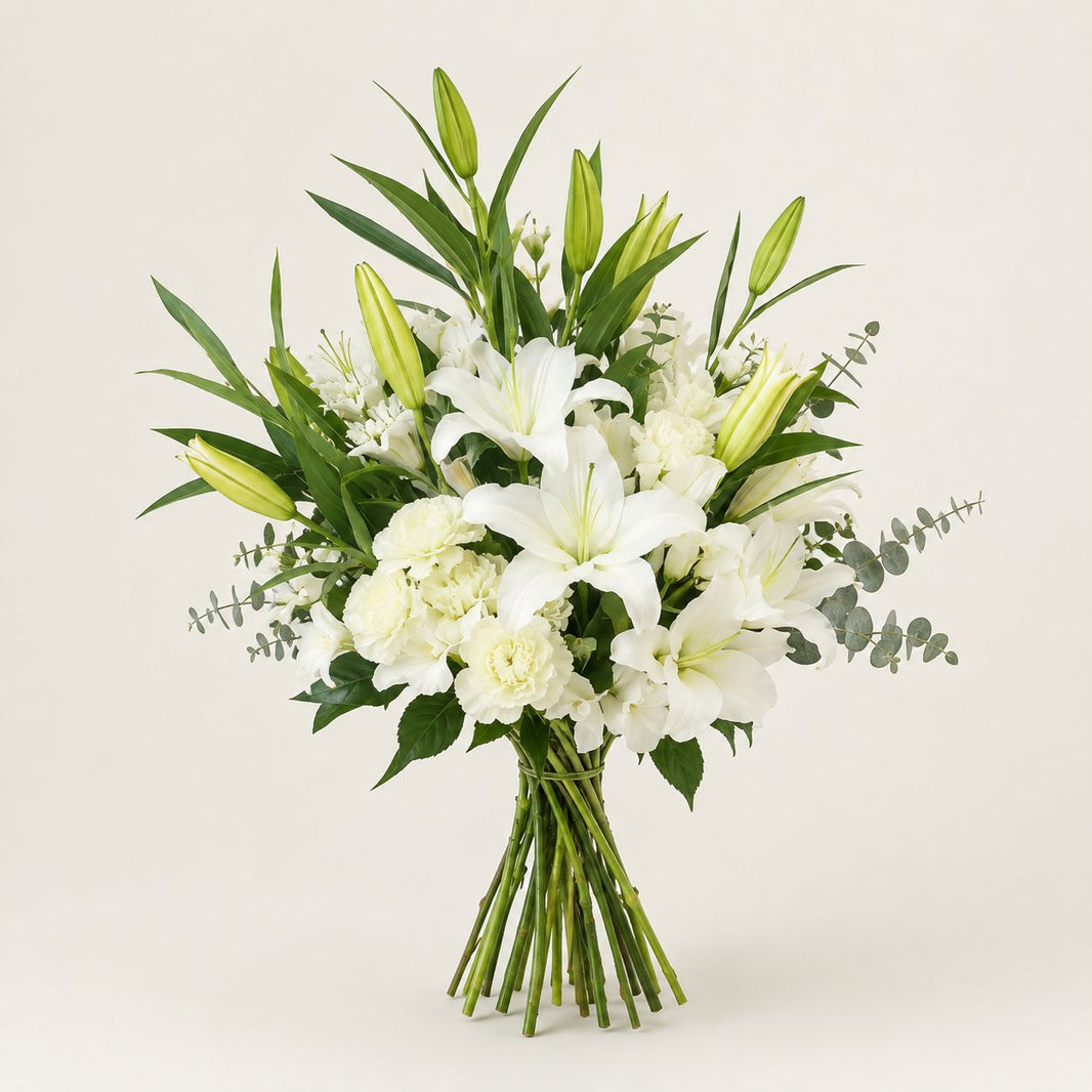 Dingin — Lilyum & Lisianthus Buketi